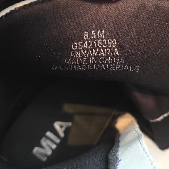 Mia Annamaria White Edgy Chunky Combat Ankle Boots 8.5 - Picture 8 of 8